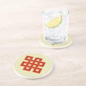 En Grès Dessous de verre sans fin de noeud (Côté)