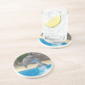 En Grès Dessous de verre sautants de dauphin (Côté)