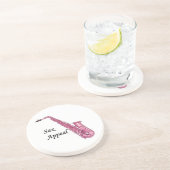 En Grès Dessous de verre saxophones (Côté)