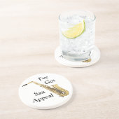 En Grès Dessous de verre saxophones (Côté)