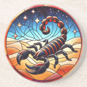 En Grès Dessous de verre Scorpio
