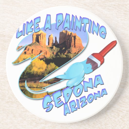 En Grès Dessous de verre Sedona Arizona (Devant)