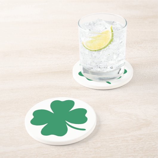 En Grès Dessous de verre shamrock (Côté)