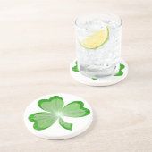 En Grès dessous de verre shamrock naturel (Côté)