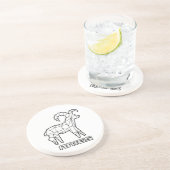 En Grès Dessous de verre Signe du zodiaque Bélier (Côté)