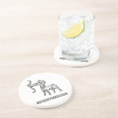 En Grès Dessous de verre Signe du zodiaque Sagittaire (Côté)