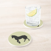 En Grès Dessous de verre Silhouette Unicorne (Côté)