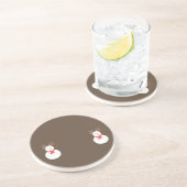 En Grès Dessous de verre Snowman (Côté)