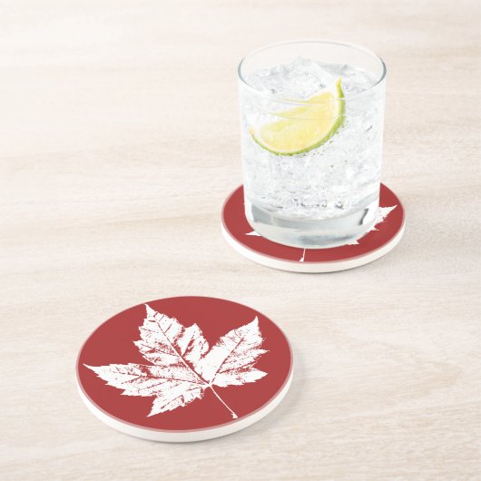 En Grès Dessous de verre souvenir Canada Cool Retro Canada (Côté)