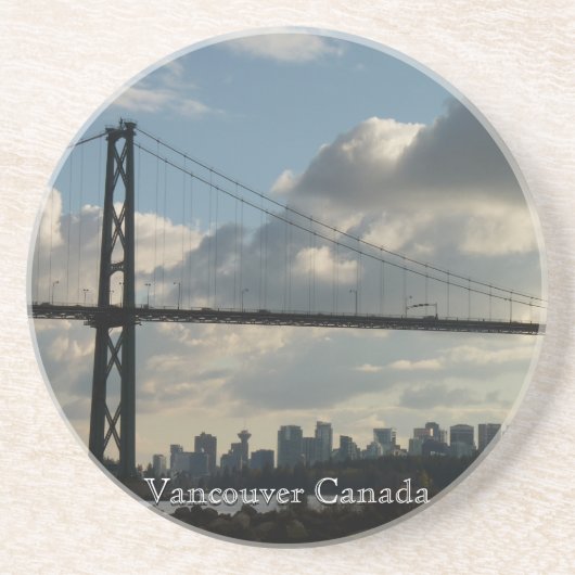 En Grès Dessous de verre Souvenir de Vancouver Lions Gate (Devant)