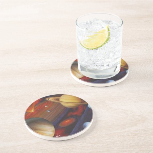 En Grès Dessous de verre spatial (Côté)
