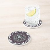 En Grès Dessous de verre spiral (Côté)