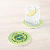 En Grès dessous de verre Sticker 100% Satisfaction Garanti (Côté)