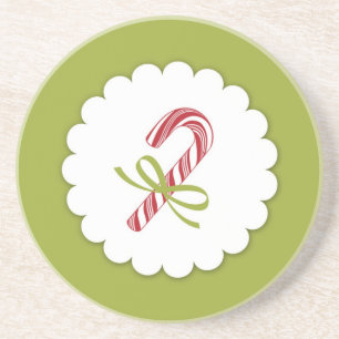 En Grès Dessous de verre Sucre de canne de Noël