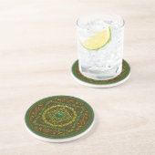 En Grès Dessous de verre Taurus Mandala (Côté)