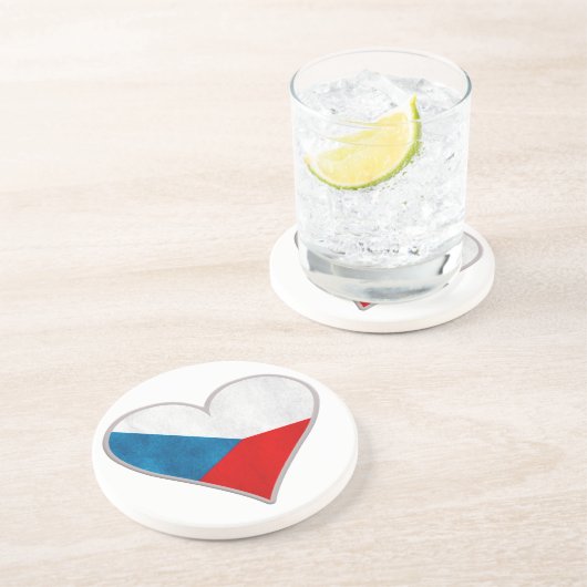 En Grès Dessous de verre TCHÈQUE (Côté)
