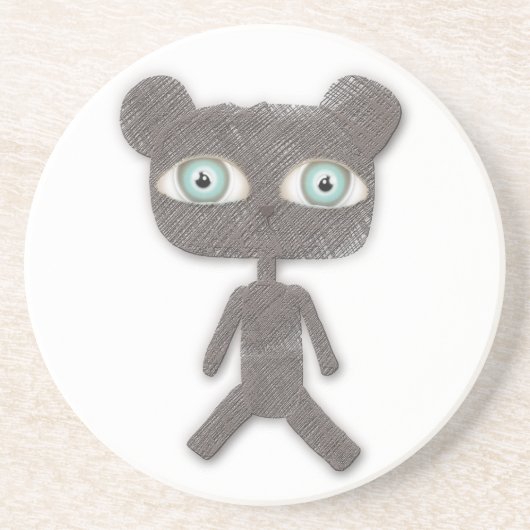 En Grès Dessous de verre Teddy Bear (Devant)