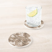 En Grès Dessous de verre teinté "Fleurs de cerisiers" (Côté)
