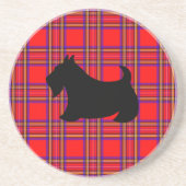 En Grès Dessous de verre Terrier Écossais (Devant)