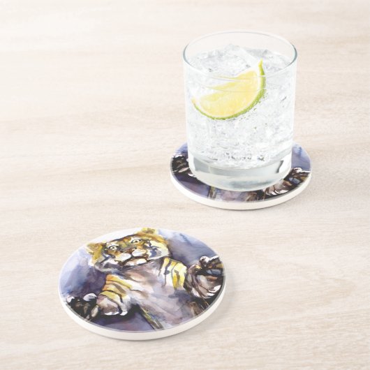 En Grès Dessous de verre Tiger (Côté)