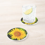 En Grès Dessous de verre tournesol (Côté)