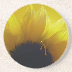 En Grès Dessous de verre Tournesol Cadeaux de fleur jaune 