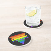 En Grès Dessous de verre Triangle Pride (Côté)
