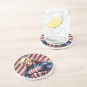 En Grès Dessous de verre Trump Epic Superhero (Côté)