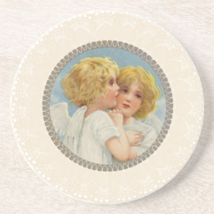 En Grès Dessous de verre Twin Angels