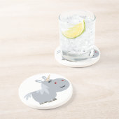 En Grès Dessous de verre Unicorn Carton Inscrutable (Côté)