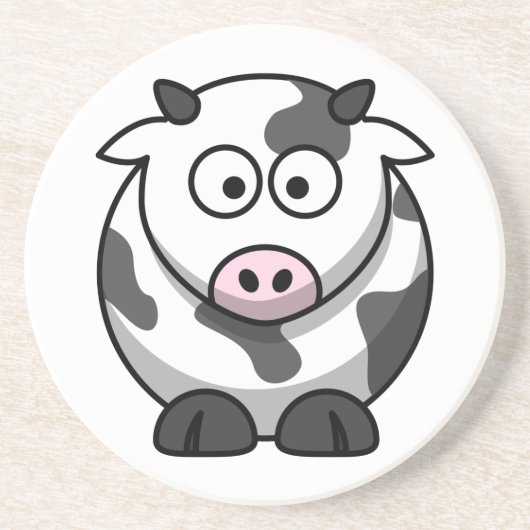 En Grès Dessous de verre Vache Mignonne (Devant)