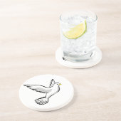 En Grès Dessous de verre Vector de colombe volant (Côté)