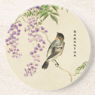 En Grès Dessous de verre Vintage japonais Lilac Sparrow Sa