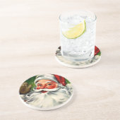 En Grès Dessous de verre vintages de Noël (Côté)