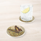 En Grès Dessous de verre vintages d'illustration de (Côté)