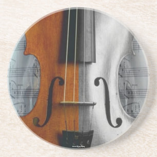 En Grès Dessous de verre violon