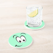 En Grès Dessous de verre visage souriant (Côté)