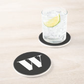En Grès Dessous de verre W personnalisé (Côté)