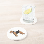 En Grès Dessous de verre Welsh Terrier Sandstone (Côté)