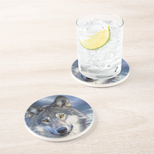 En Grès Dessous de verre Wolf Sandstone (Côté)