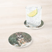 En Grès Dessous de verre Wolfdog (Côté)