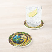 En Grès Dessous de verre Yin Yang (Côté)