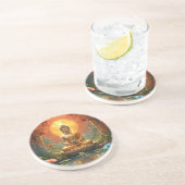 En Grès Dessous de verre zen (Côté)
