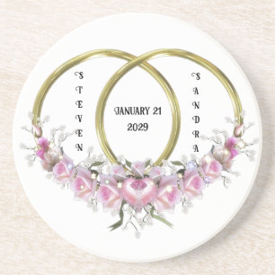 En Grès Deux comme un Dessous de verre Mariage