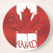 En Grès Drapeau Canada Dessous de verre souvenir Canada Ca (Devant)