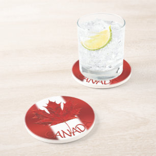 En Grès Drapeau Canada Dessous de verre souvenir Canada Ca