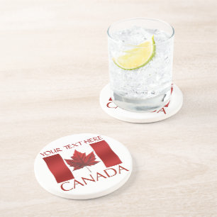 En Grès Drapeau Canada Dessous de verre souvenir personnal