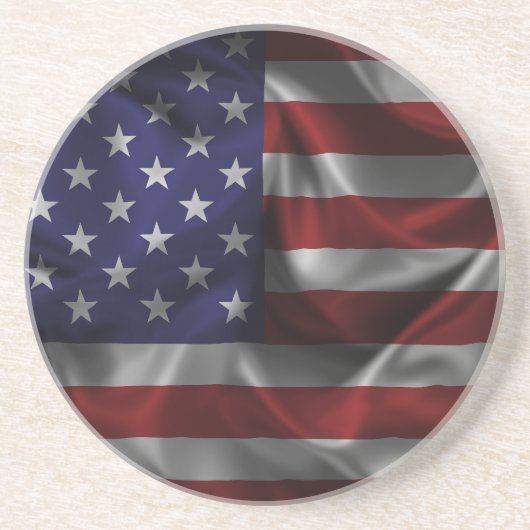 En Grès Drapeau Du Dessous de verre Des États-Unis D'Améri (Devant)