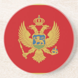 En Grès Drapeau du Monténégro Dessous de verre
