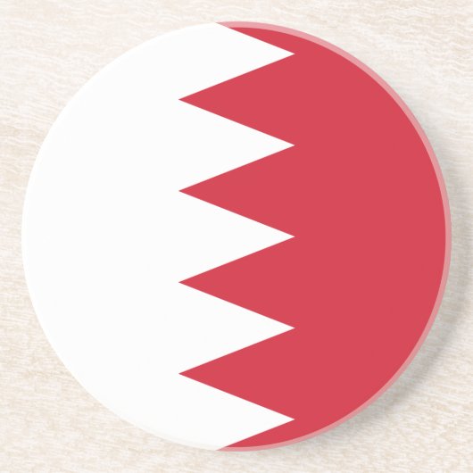 En Grès Drapeau patriotique du Dessous de verre de Bahreïn (Devant)